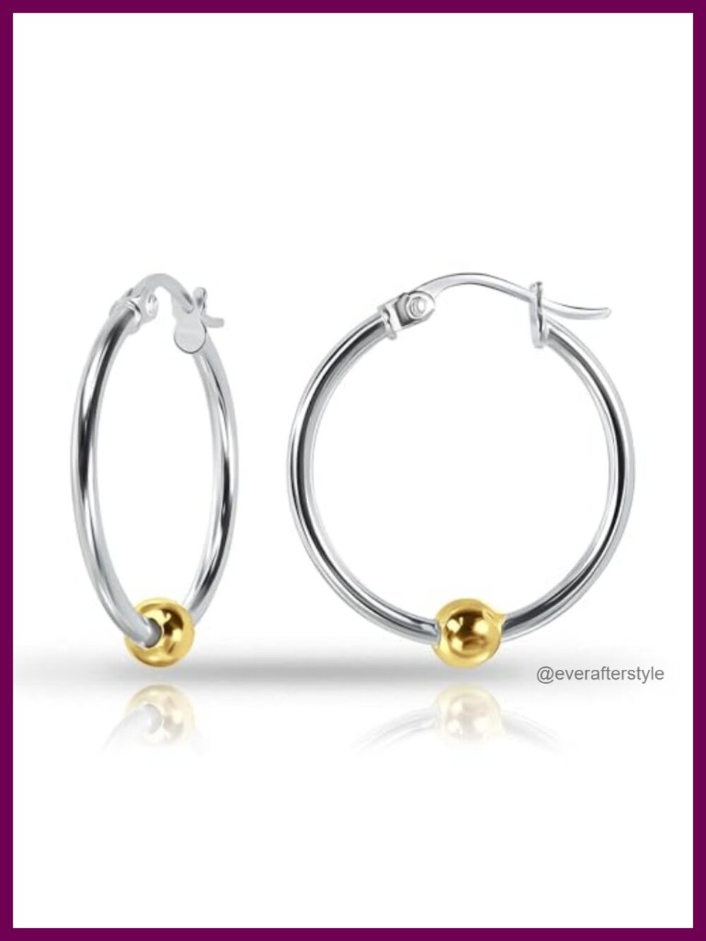 925 Sterling Silver Click-Top Hoop Earrings for Women, Hypoallergenic, Multiple